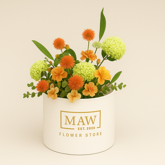 Amber Whisper – Elegant Autumn Bloom Box